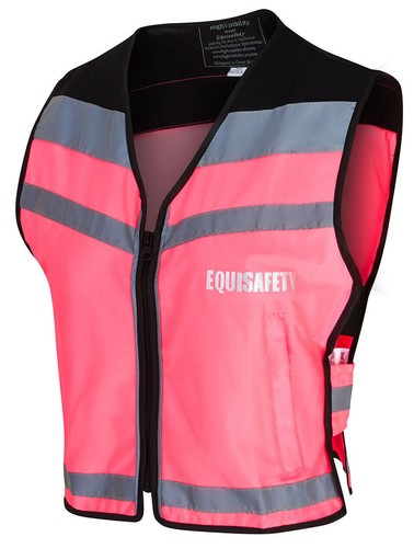 Equisafety Air Waistcoat Hi-Viz Please Pass Wide & Slow Yellow/Pink/Red S-XXL - 第 12/18 張圖片