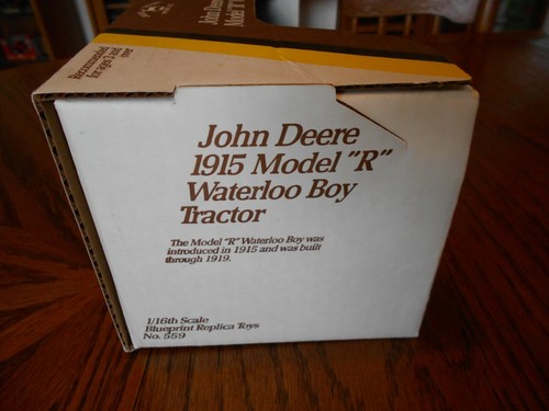 1988 Ertl 1:16 John Deere 1915 Model R Waterloo Boy Tractor, MPN 559DA, SE, NIB - Picture 7 of 11