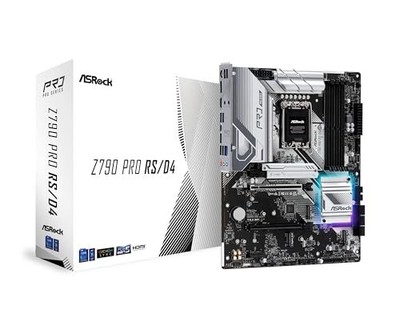 ASRock Z790 Pro RS/D4 Motherboard  Supports Intel 12th and 13th Generation CPU (