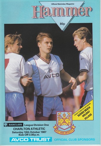 WEST HAM FOOTBALL PROGRAMMES 1987-88~ YOU CHOOSE OPPONENTS EXCELLENT CONDITION - Picture 6 of 12