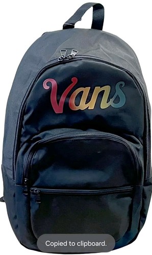 Vans Ranged 2 Prints Adult Laptop Backpack One Size (Black/Multi Logo)