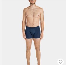     Pair of Thieves Men's Quick Dry Cotton Boxer Briefs 3pk - Navy Blue M    