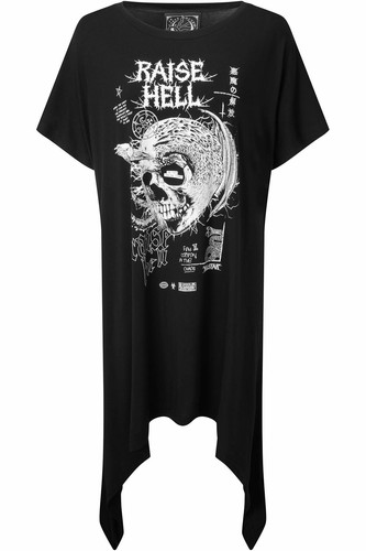 Killstar Gothic Goth Okkult Tunika Kleid Minikleid - Rise Up Schädel - Bild 2 von 20