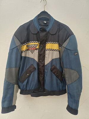 Bikerjacke - Motorradjacke - Polo - Greyhound - blau - Gr. XXL