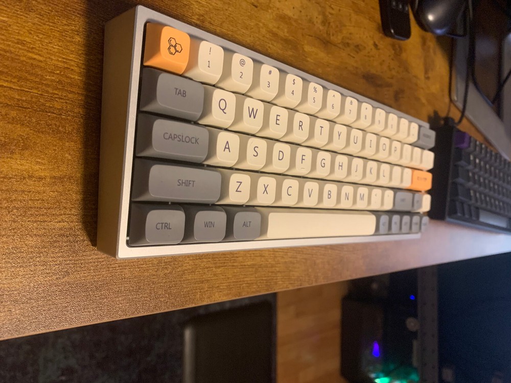 Poseidon DZ60RGB MK2 Mechanical Keyboard with Zepsody Wisteria Switches