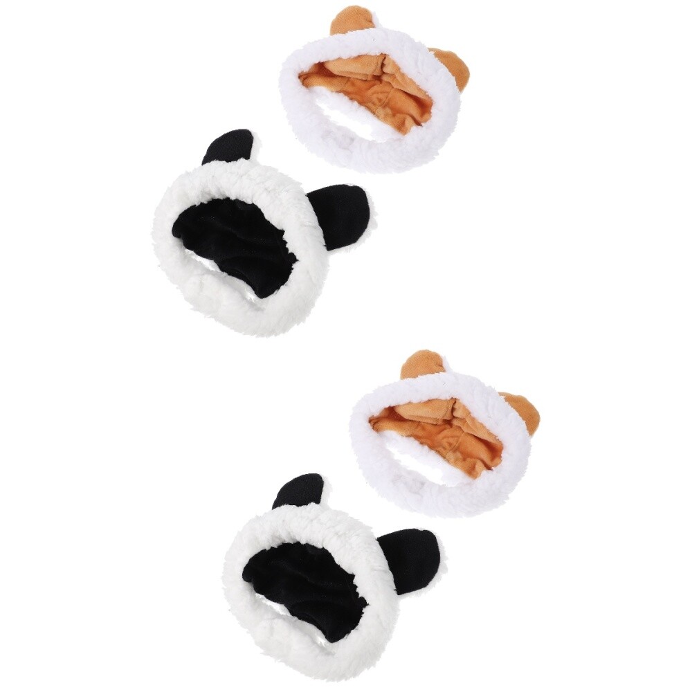 4 Pcs Pet Decorative Hat Polyester Hamster Fashion Headbands Dog Hats