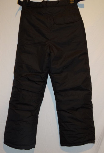 London Fog Ski Snow Pants Kids Youth Boy Girl Medium 10 - 12 Black Insulated - Picture 7 of 8