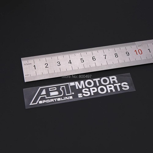 1 Pcs 3D Metal ABT Sportsline Emblem Sticker Car Body Rear Trunk Badge for Audi - Foto 4 di 5
