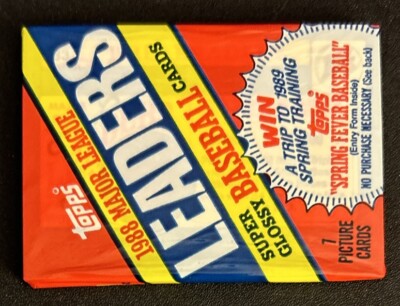 1988 Topps League Leaders Minis Pack Phil Bradley Mariners Showing On Top Front