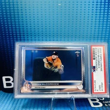 2022 Topps Chrome Rookie Autograph Chas McCormick RC PSA 9