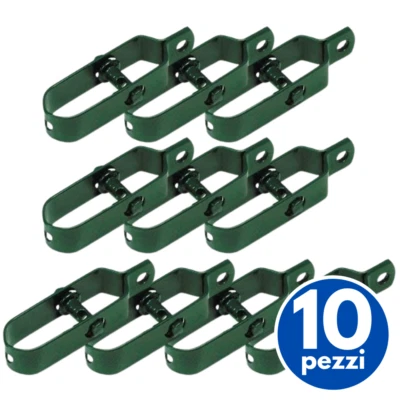 ACQUAVERDE 10x TENDIFILO TENDI FILO TENDITORE IN ACCIAIO PLASTIFICATO PER RETE RECINZIONE