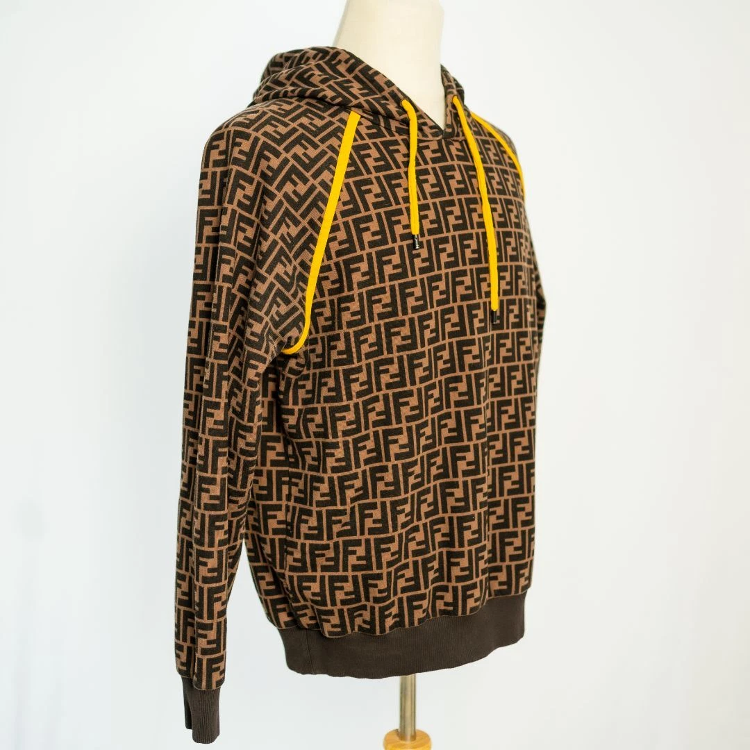 Felpa con cappuccio uomo Fendi in cotone
