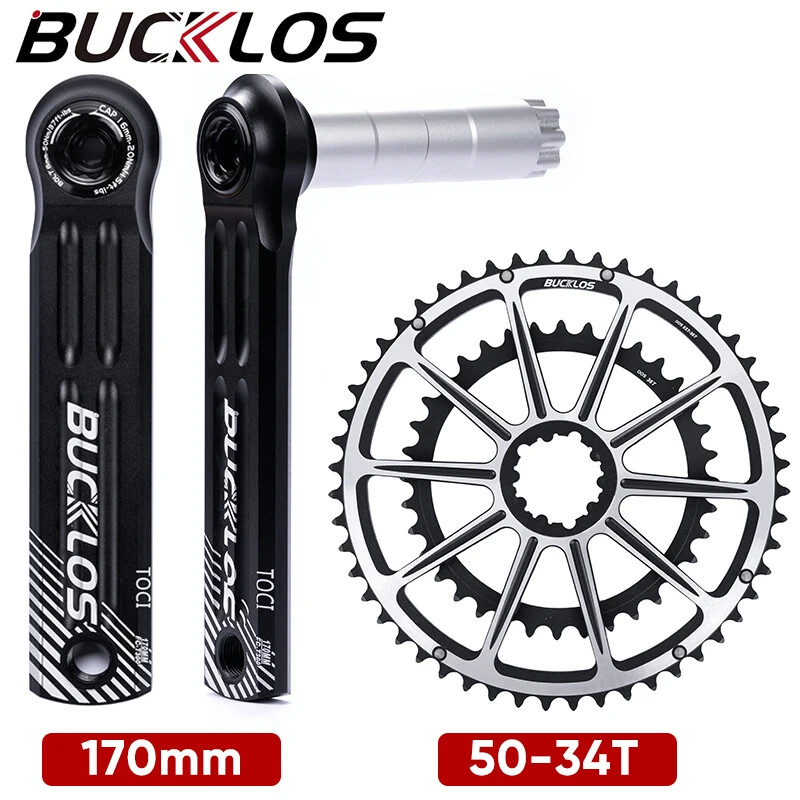 170 172.5 175mm Road Bike Crankset Crank Arm 50-34T 52-36T 5