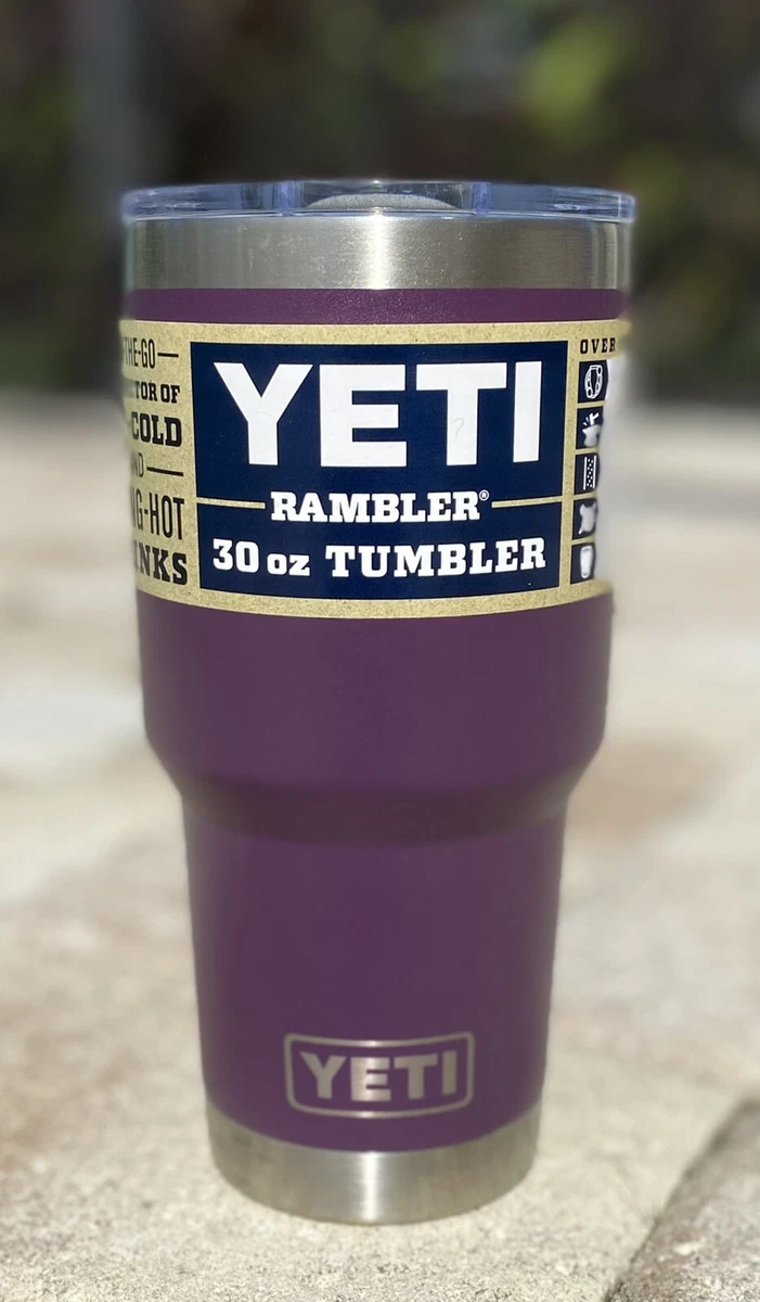 YETI Rambler Tumbler 30oz with Magslider Lid - Peak Purple - TackleDirect