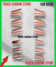 Scania   G420  GRILLE CORNER CHROME    Stainless Steel     12 Pieces.