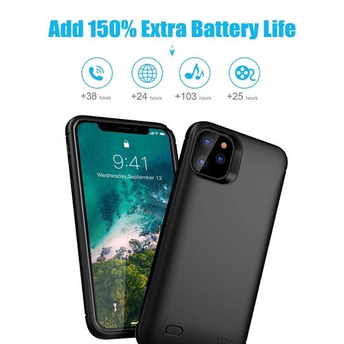 Rechargeable External Battery Case Charger Case for Phone 11 Pro Max - Picture 5 of 9