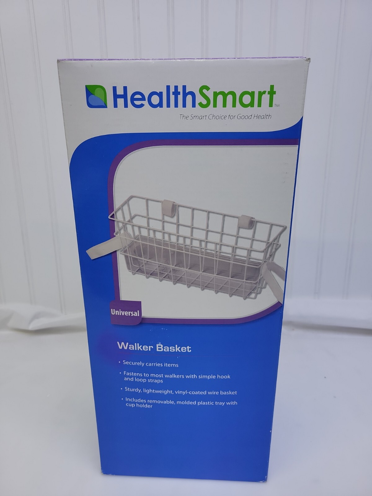 Healthsmart Walker Basket Universal for with Tray and Cup Holder