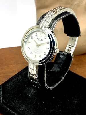 Bulova Women\'s Watch 96P214 Quartz Diamond Silver Dial Bangle Steel 30mm Bulova Women main image 2