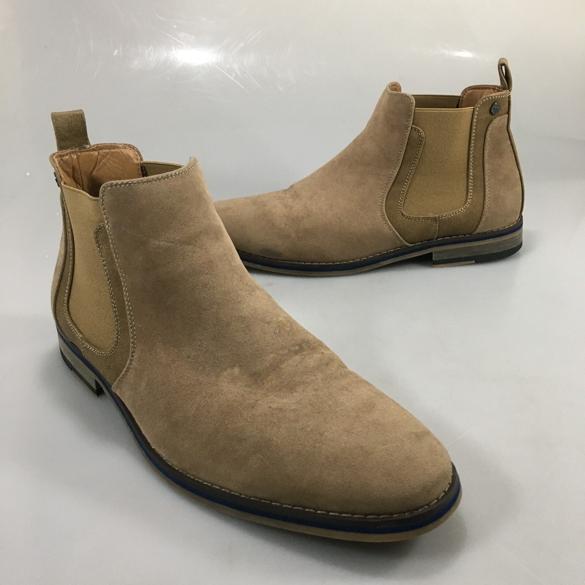 Robert Wayne 10 D Shayne Beige Faux Leather Chelsea Ankle Boots Robert Wayne 10 D Shayne Beige Faux Leather Chelsea Ankle  main image 3