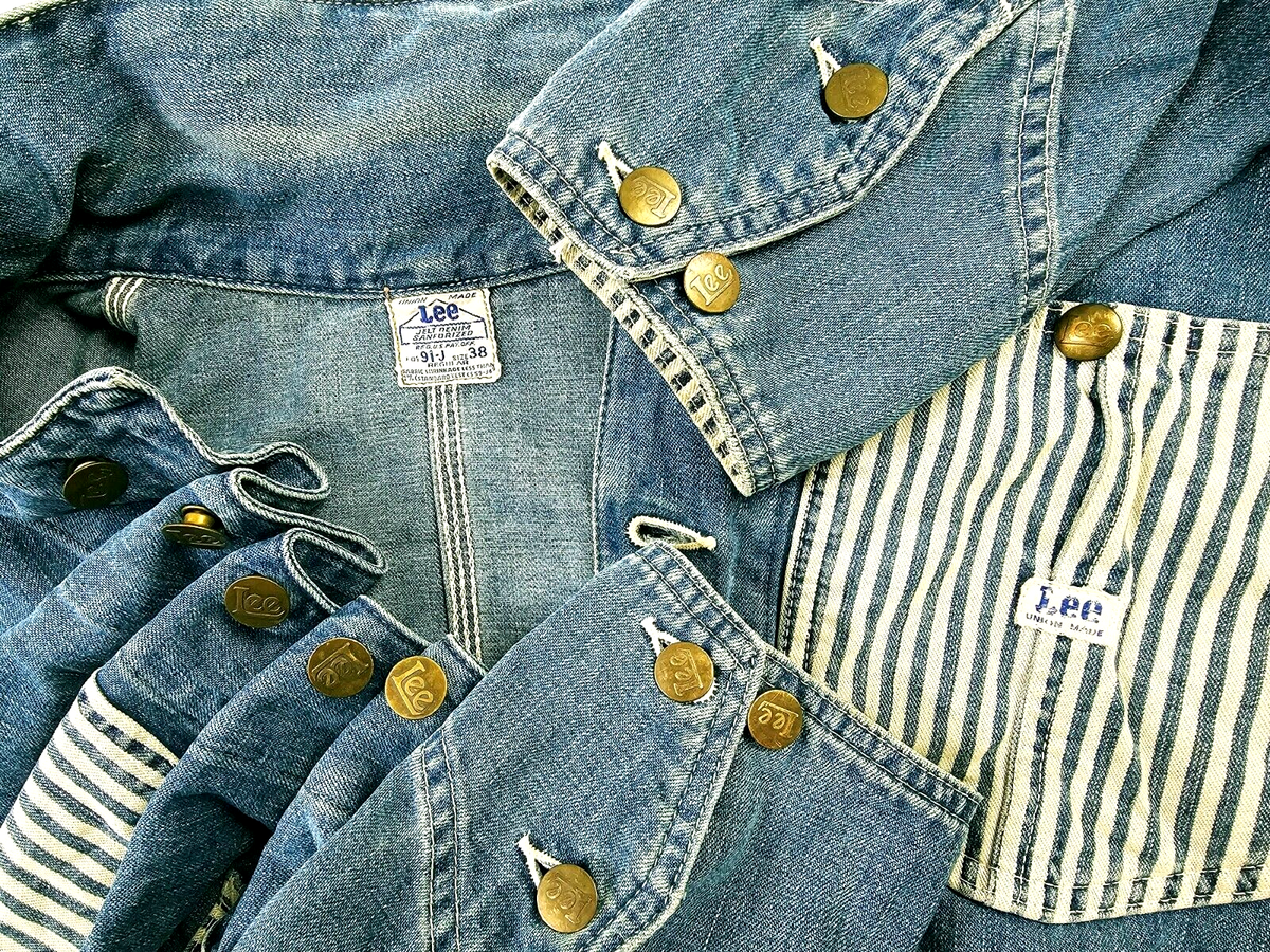 HOT VTG Men LEE 91-J REPRO SANFORIZED CHORE HICKORY JELT HOT VTG Men LEE 91-J REPRO SANFORIZED CHORE HICKORY JELT
