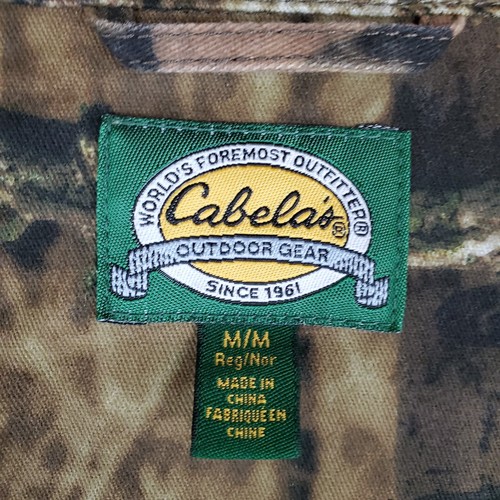 CABELAS Size Medium Jacket+Pants Mens Break Up Infinity Camo Cotton/Poly Bomber - Picture 16 of 18