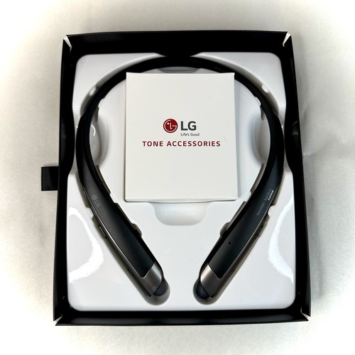 LG Tone Platinum HBS-1100 Wireless Bluetooth Headset Harmon Kardon Black - NEW - Photo 4 sur 12