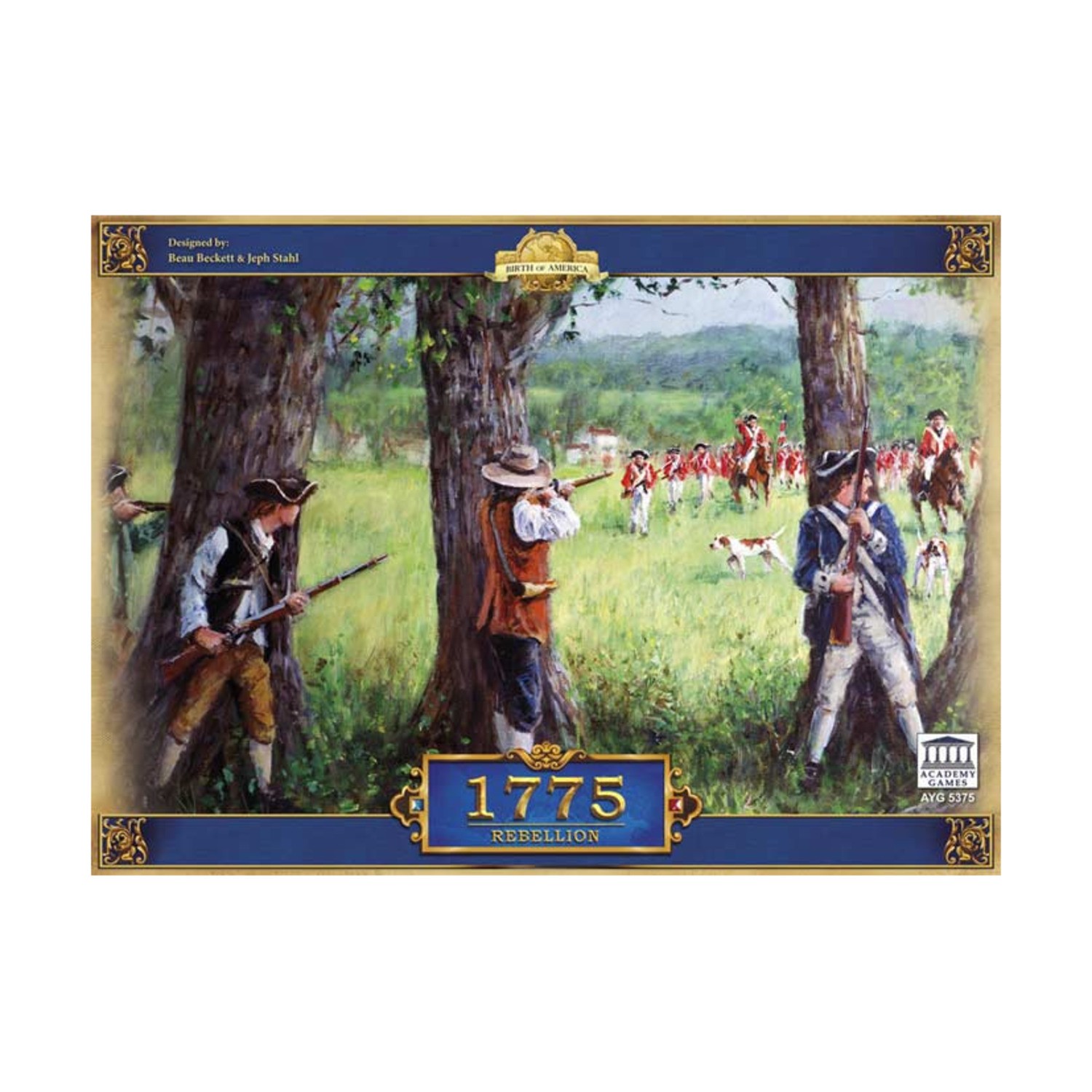 Academy Wargame Birth of America - 1775, Rebellion Box VG+/NM