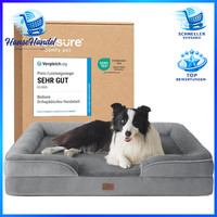 Hundebett OrthopäDisch Ergonomisch 89X63 Cm Waschbar Rutschfest Grau FüR