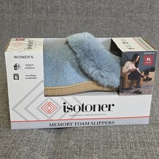 Isotoner Women's Classic Comfort Clog Slipper Size XL 9.5-10 Blue Willow