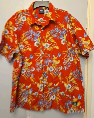 Herren Supadry Foral Kurzarm Hemd 2XL Top Zustand
