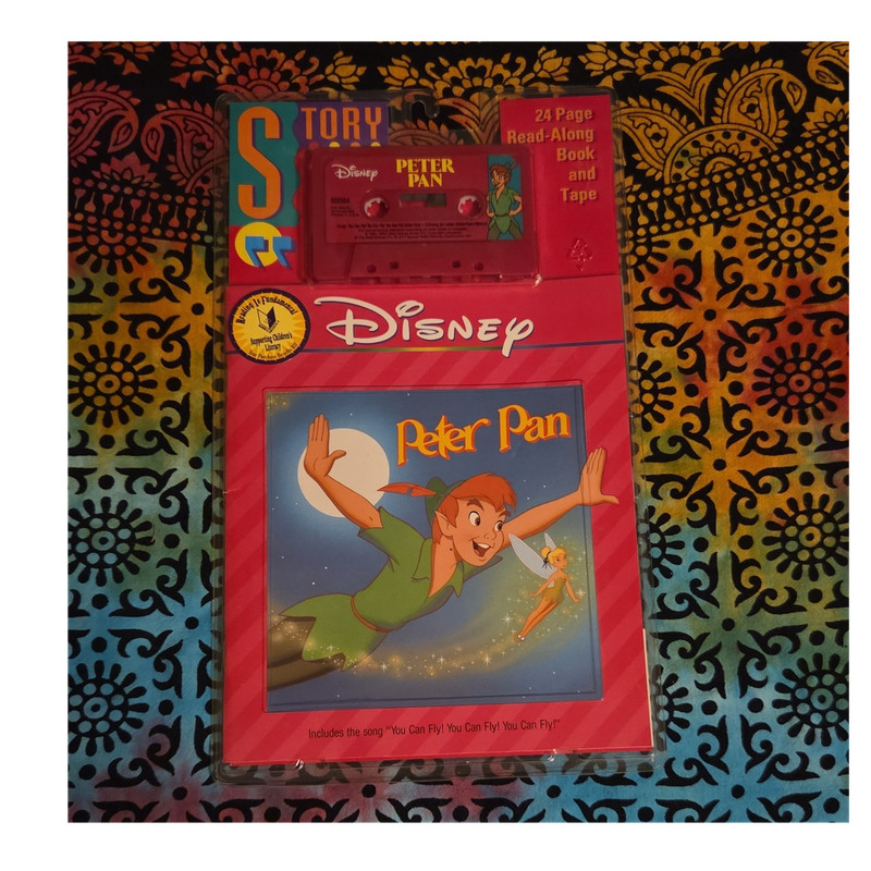 Disney Peter Pan 24 Page Read-Along Book and Tape Set 1995 ISBN 1-55723-009-9