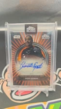 TOPPS CHROME BLACK STAR WARS MOFF GIDEON AUTO 08/25