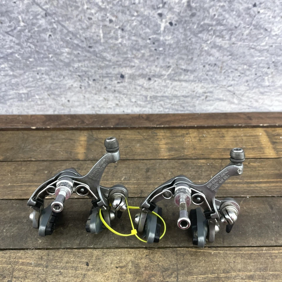 Par de frenos de pinza de bicicleta de carretera Shimano 600 BR-6400 de colección Japón 49 VIA tracción lateral Foto 4 de 4