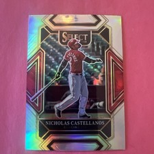 2022 Panini Select - Diamond Level Nick Castellanos #262 Holo Silver Prizm