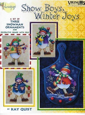 Snow Boys, Winter Joys Kay Quist Decorative Painting Snowman Pattern Book