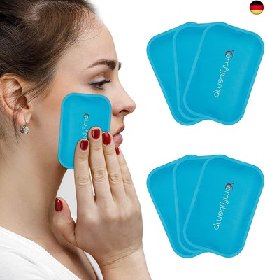 Comfytemp Kleine Kühlpads Gel 7,5x11,5 cm (6 Stück) Wiederverwendbare Mini K