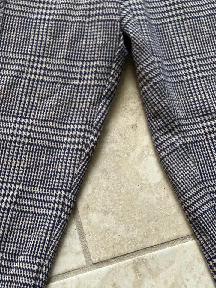 Pantalones deportivos Lands End para mujer talla L/P pata de gallo tejidos pierna cónica Foto 2 de 4