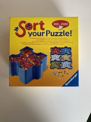 Ravensburger Sort Your Puzzle, 6 Sortierschalen, Blau, NEU