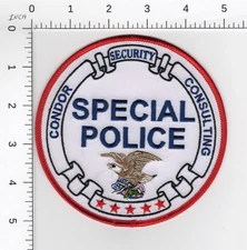 CONDOR SECURITY CONSULTING ( SPECIAL POLICE ) COLLECTIBLE EMBROIDERED DC PATCH