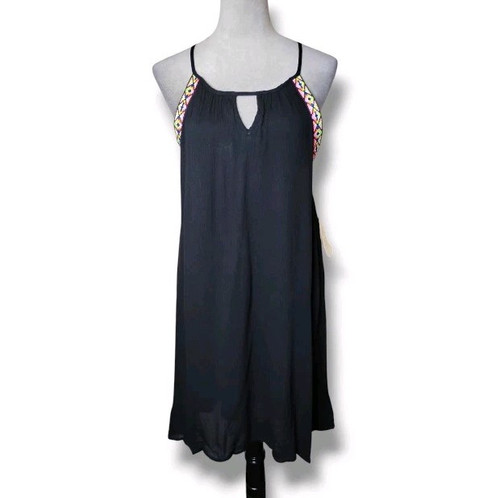Altar'd State Babydoll Halter Dress Womens Size L Gauzy Southwestern NWT