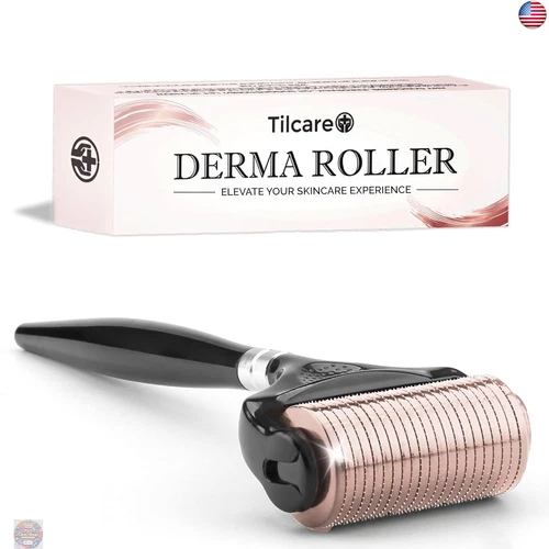 Ultra-Wide Derma Roller for Face - At-Home Microneedling Kit, 0.25 mm