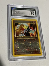 Pokémon TCG Entei Wizards Black Star 34 Holo Promo CGC 10 PSA Swirl + 555 Serial