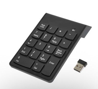 USB Funk Nummernblock Kabellos Kompakte Drahtlose Numerische Tastatur 