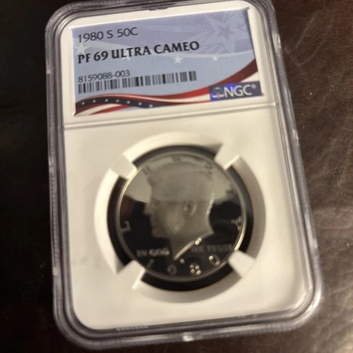 1980-S Kennedy Half Dollar NGC PF 69 ULTRA CAMEO