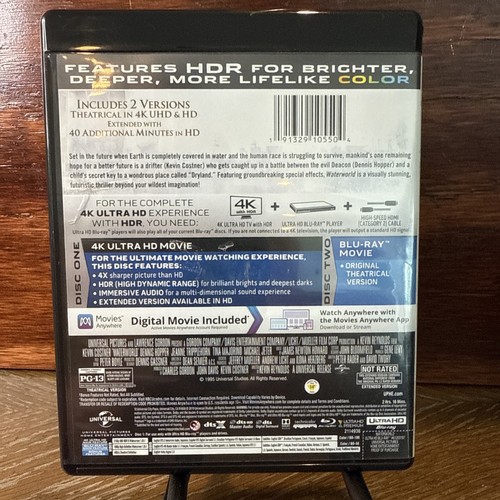 Gently Used Waterworld (4K Ultra HD w/ Blu-ray) No Digital Code! Free Shipping! - Picture 2 of 3