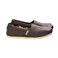 NIB TOMS Classic Alpargata Size 5 Ash Canvas Grey Slip On Flats Shoes 001001B07
