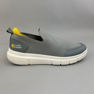 FitVille Schuhe Herren UK7,5 Grau Slipper BriskWalk Weite Komfort Erholung Turnschuhe
