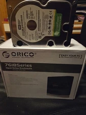 Orico 7618SUS3 External Hard Drive Enclosure 3.5" USB3.0+eSATA AND WD 500G SATA