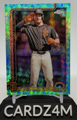 Matt Chapman - 2025 Topps Chrome Logofractor Edition #148 Aqua Refractor # 199