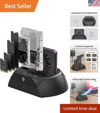 Hard Drive Docking Station, Pcie NVMe Adapter with Cooling Fan Superior Cooli...